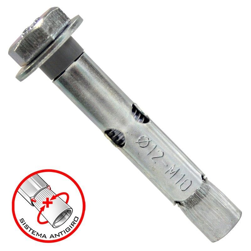 Anclaje Mecanico Fixbolt Tornillo Din 933 8.8 Cincado
