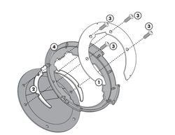 Anclaje tanklock givi bf14 (kawasaki)