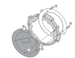 Anclaje tanklock givi bf32(kawasaki z1000 14>20)