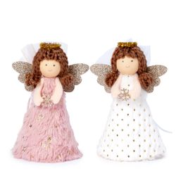 Angelitas corona alas doradas, vestido largo 1choc.stdo.min2