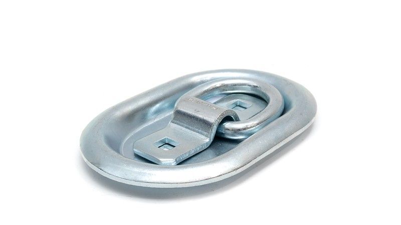Anilla de amarre LC800 daN con base para empotrar en el piso de carga para camión y remolque