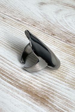 Anillo acero ovalado silver