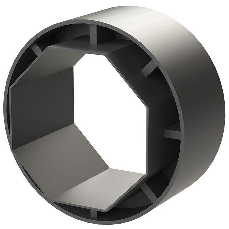 Anillo adaptacion para Ø 70 octogonal a Ø 120 mm.