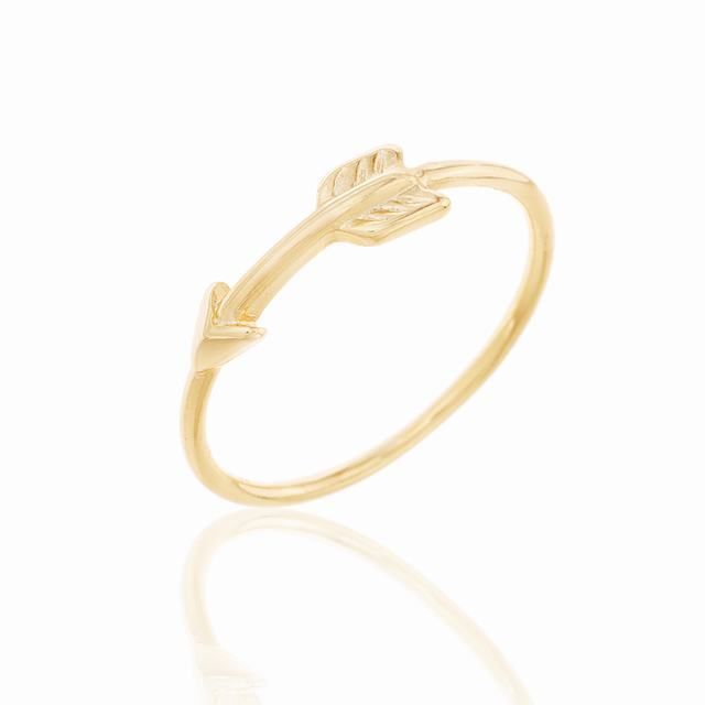 Anillo de plata Arrow Gold