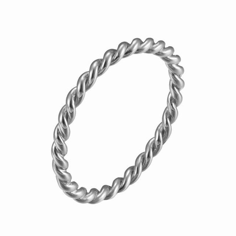 Anillo de plata trenzado