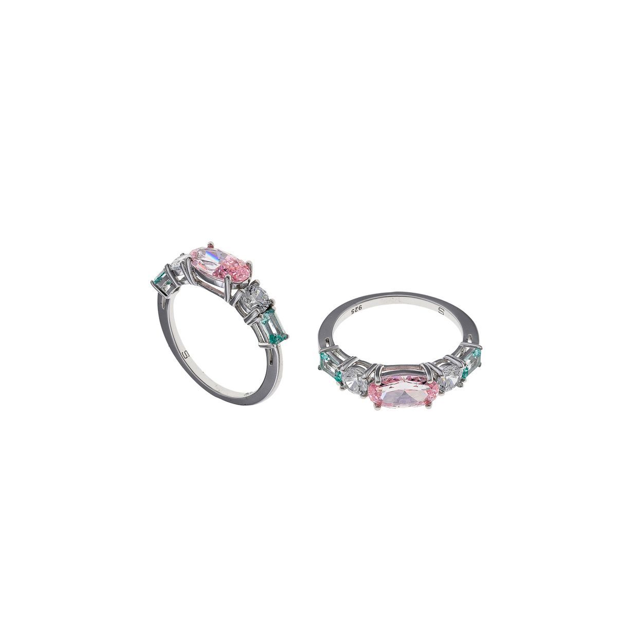 Anillo en plata de ley Rosemari