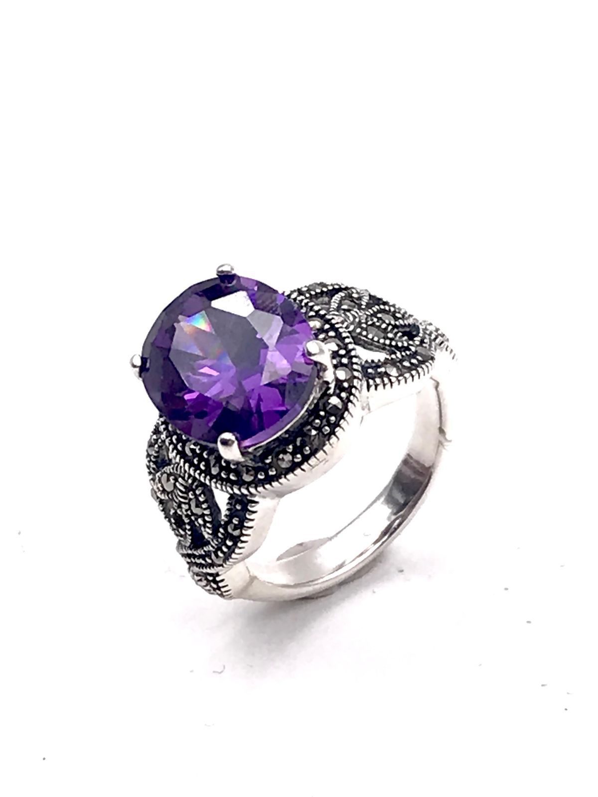 Anillo en plata de ley Violet