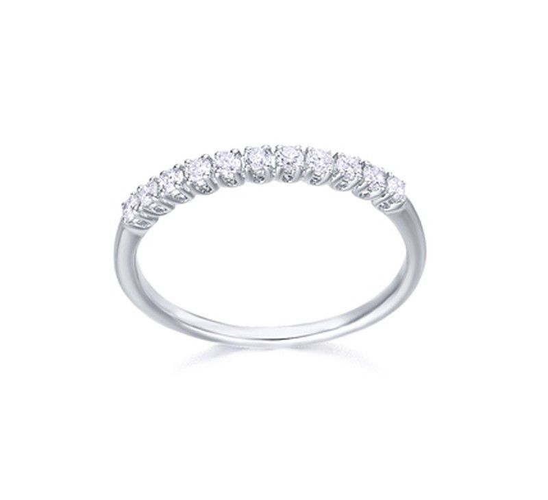 Anillo LECARRÉ de oro blanco y brillantes  GA045OB-13