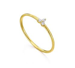 Anillo LECARRÉ oro tres diamantes. GA075OA.11