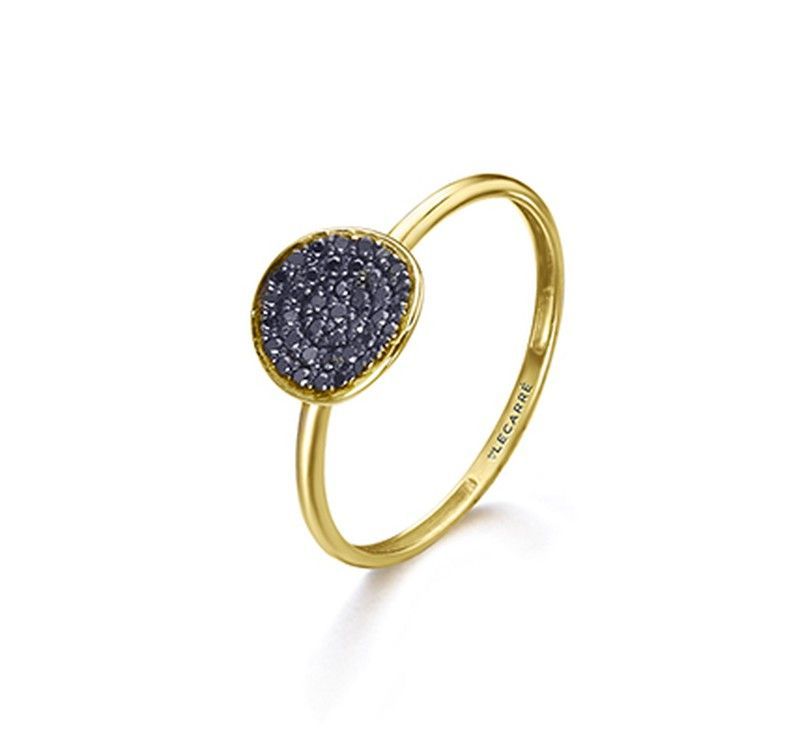 Anillo LECARRE Oro y Brillantes Black. GA150BL-13
