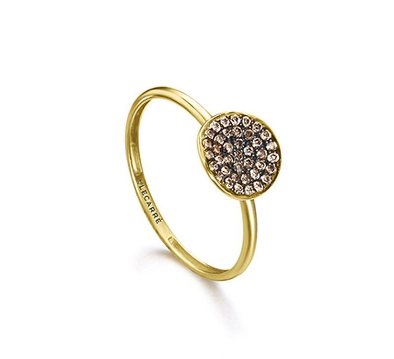 Anillo LECARRE Oro y Brillantes Brown. GA150BR-13