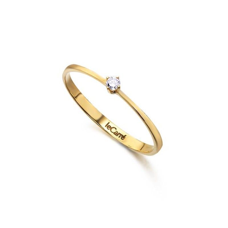Anillo LECARRE Solitario oro y Brillantes. GA008OA-15