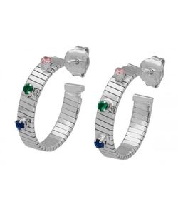 Anillo Liska Plata LSW4410A Cristales Multicolor