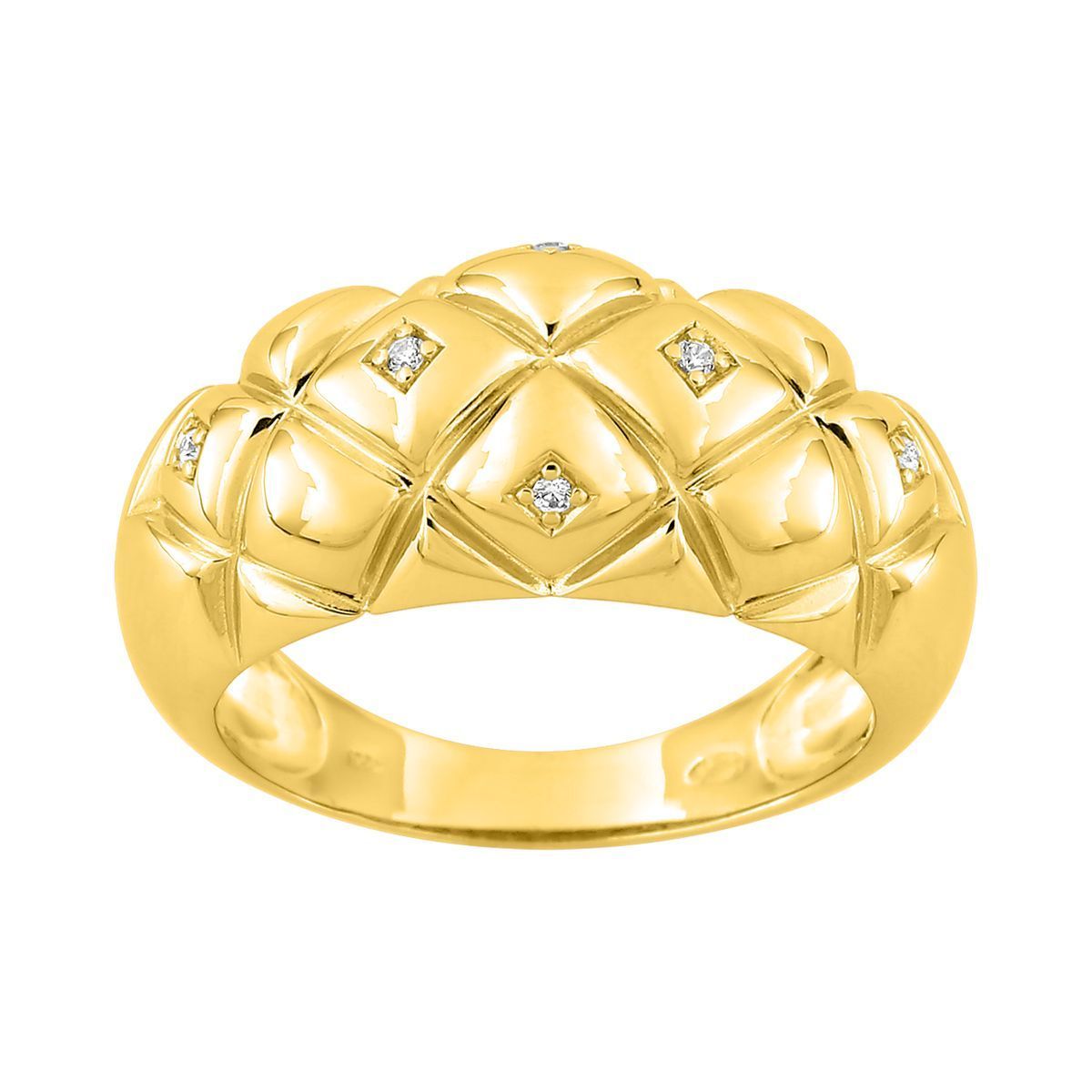 Anillo Metal Chapado Oro Argyor Mujer (CH)137209.1 Circonitas