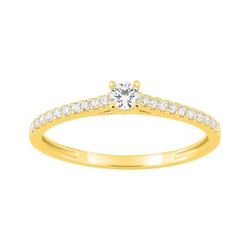 Anillo Oro 9Kts (9)9KLGD071Y Diamantes Laboratorio 0,21ct