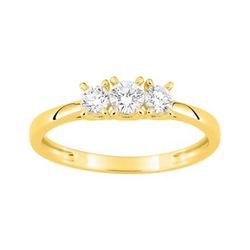 Anillo Oro 9Kts (9)9KLGD075Y Diamantes Laboratorio 0,35ct