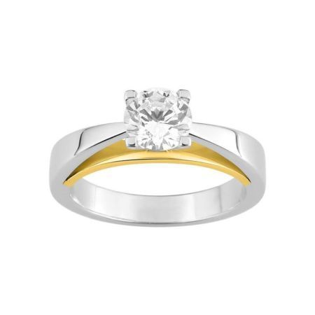 Anillo Oro Bicolor Blanco 18kts Espace Diamant  (18)DC098XB2 Diamante 1,00 ct