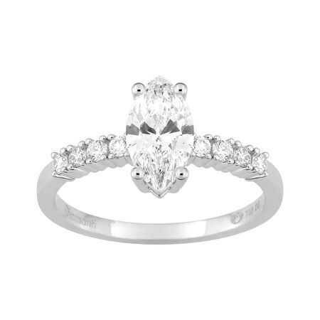 Anillo Oro Blanco 18kts Argyor MRM (18)DS1137.21 Diamantes Laboratorio 1,21ct