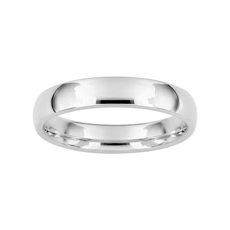 Anillo Oro Blanco 18kts Argyor-MRM 4mm (18)LG40 Alianza Clásica Media Cańa