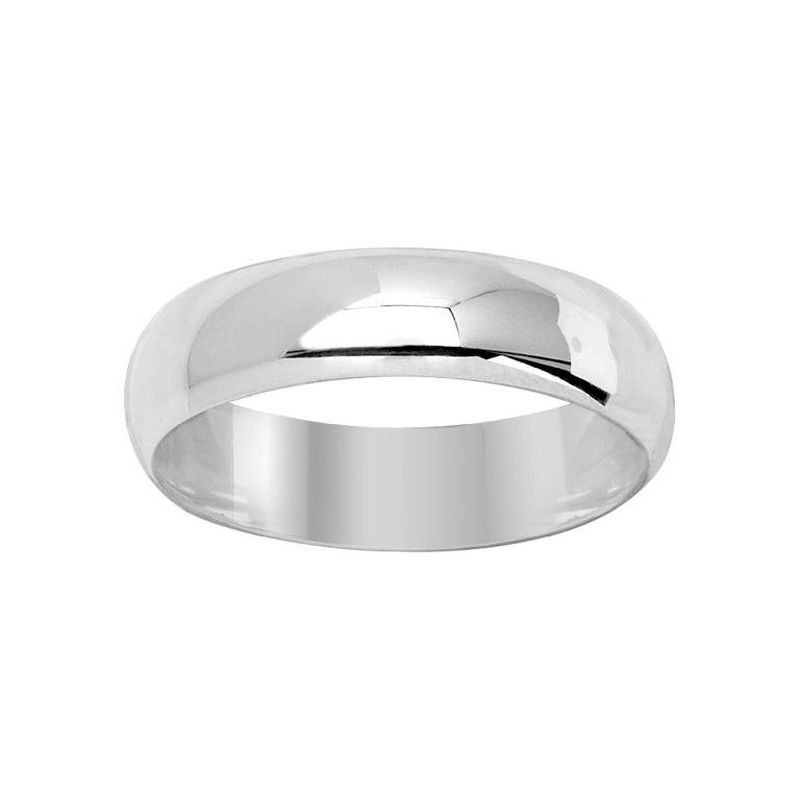 Anillo Oro Blanco 18kts Argyor-MRM 5mm (18)3112350 Alianza Media Cańa Confort