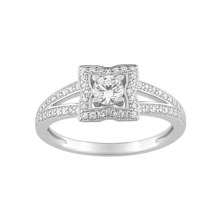 Anillo Oro Blanco 18kts Christian Bernard (18)1.6154.21 Diamantes 0,42ct GH SI