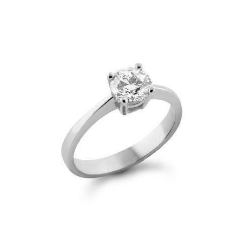 Anillo Oro Blanco 18kts Diamante VVS2-D 1cts A252/1681/1/1