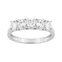 Anillo Oro Blanco 9Kts (9)9KLGD004W Diamantes Laboratorio 1,00ct