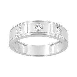 Anillo Oro Blanco 9Kts (9)9KLGD013W Diamantes Laboratorio 0,30ct