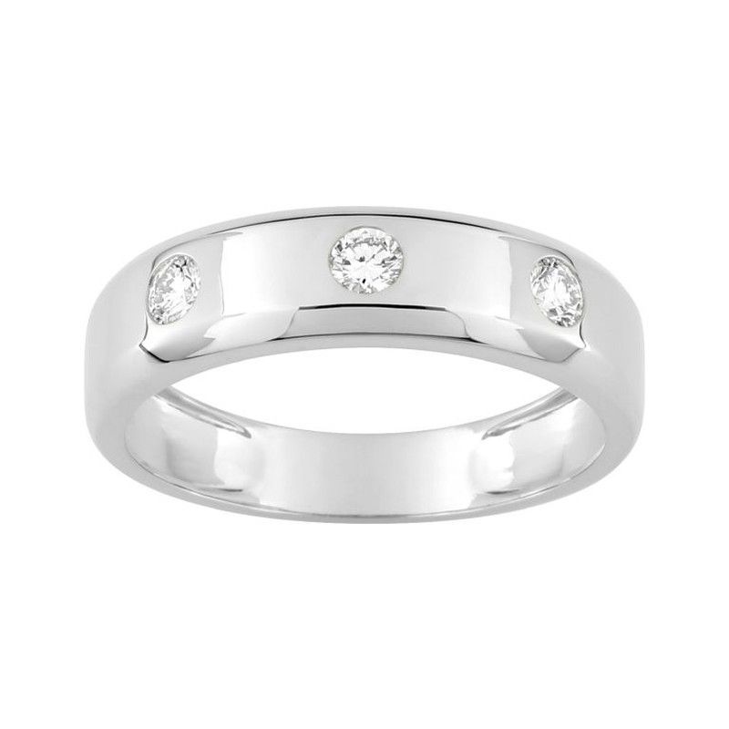 Anillo Oro Blanco 9Kts (9)9KLGD015W Diamantes Laboratorio 0,30ct