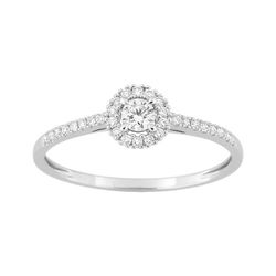 Anillo Oro Blanco 9Kts (9)9KLGD030W Diamantes Laboratorio 0,22ct