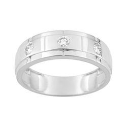 Anillo Oro Blanco 9Kts (9)9KLGD045W Diamantes Laboratorio 0,30ct