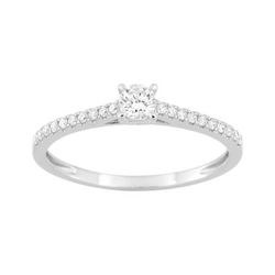 Anillo Oro Blanco 9Kts (9)9KLGD072W Diamantes Laboratorio 0,27ct