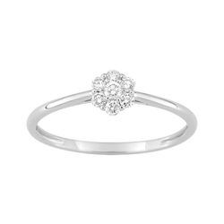 Anillo Oro Blanco 9Kts (9)9KLGD079W Diamantes Laboratorio 0,15ct