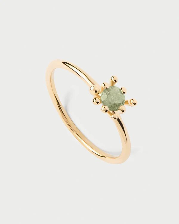 Anillo PDPAOLA GREEN FLEUR. AN01-C91-12