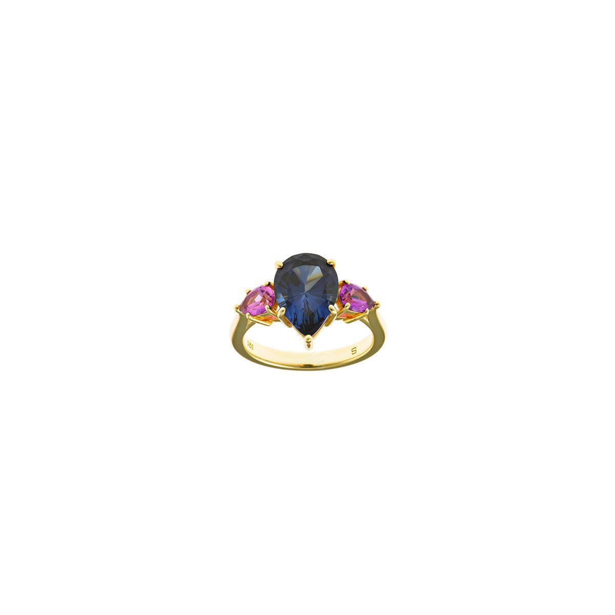 Anillo plata de ley Pink & Blue