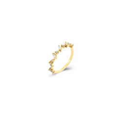 Anillo Plata Dorada 1,5mm ANZ0235DOXX14 Circonitas