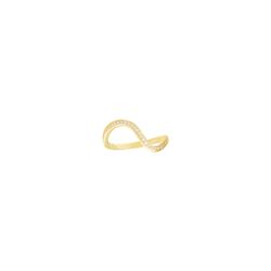 Anillo Plata Dorada 2mm ANZ0286DOXX16 Ola Circonitas