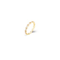 Anillo Plata Dorada 3,6mm ANZ0220DOCZ12 Cadena Circonitas