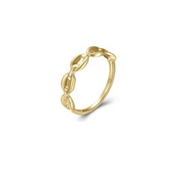 Anillo Plata Dorada 4,5mm ANL0292DOXX12 Eslabones