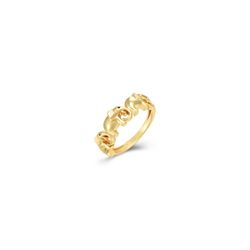 Anillo Plata Dorada 6mm ANL0302DOXX16 Elefante