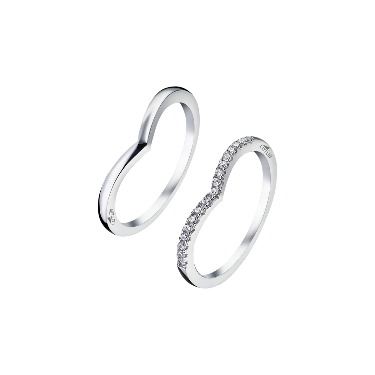 Anillo Plata Lotus LP1992-3/118 Corazones Circonitas