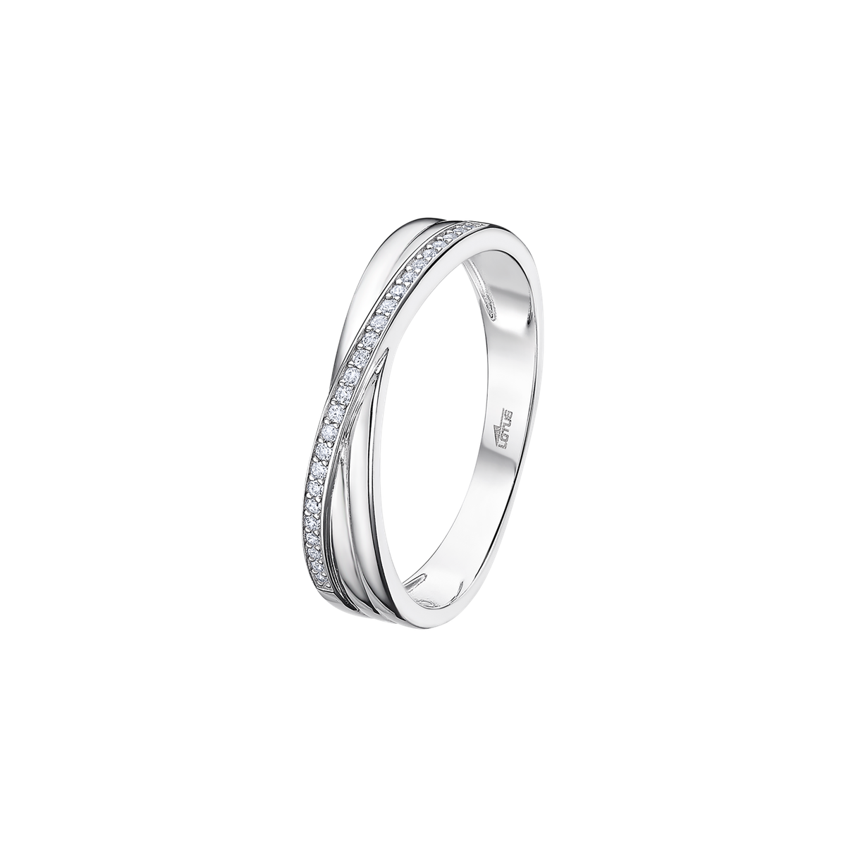 Anillo Plata Lotus LP3447-3/112 Bandas Circonitas