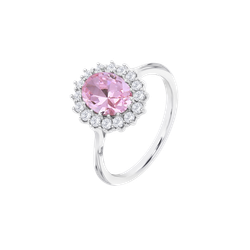 Anillo Plata Lotus LP3459-3/612 Circonitas Lila Bicolor Blancas