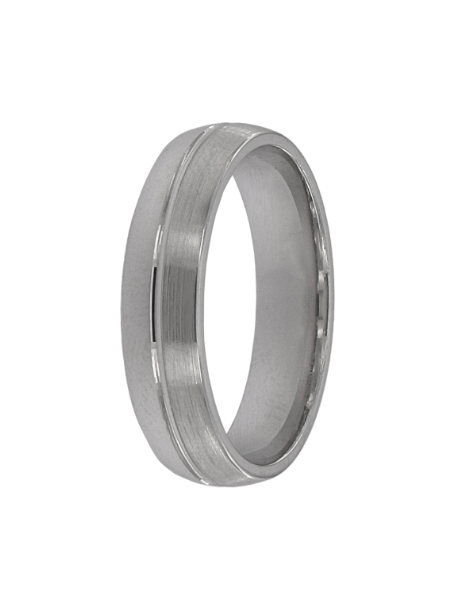 Anillo Plata PALI114/08 Mitad En Brillo Mitad Mate