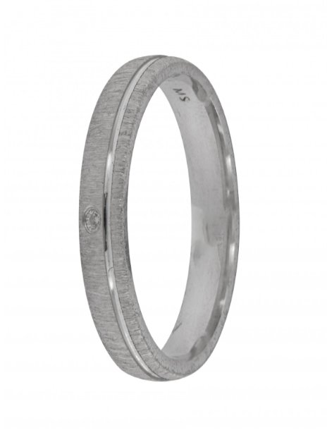 Anillo Plata PALI39/08 Ranura En Brillo