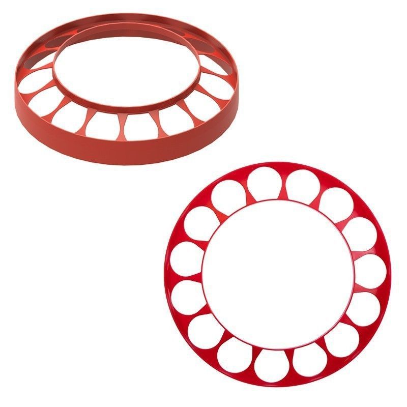 Anillo protector para tolva colgante de metal