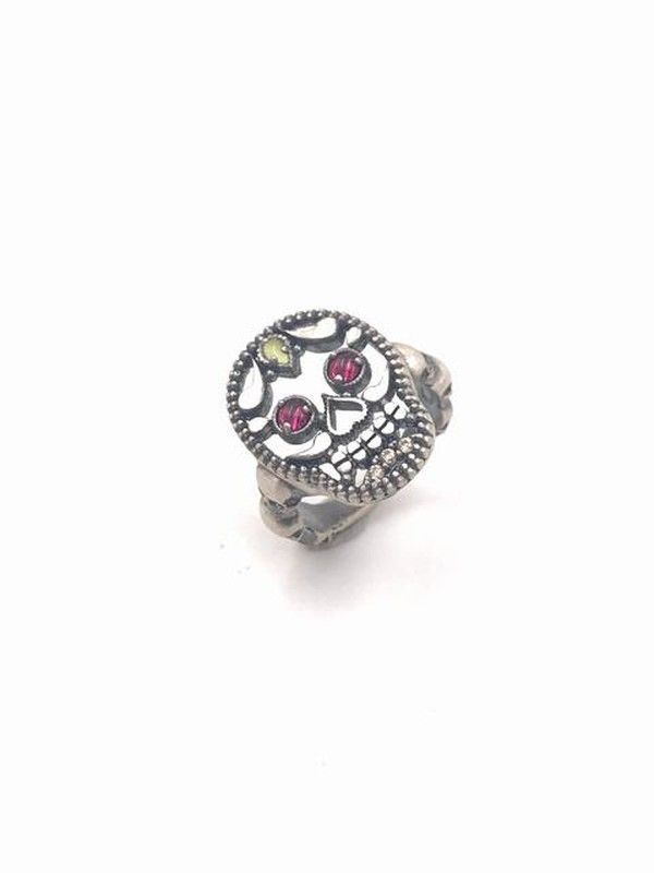 Anillo Raive Skull Fretwork