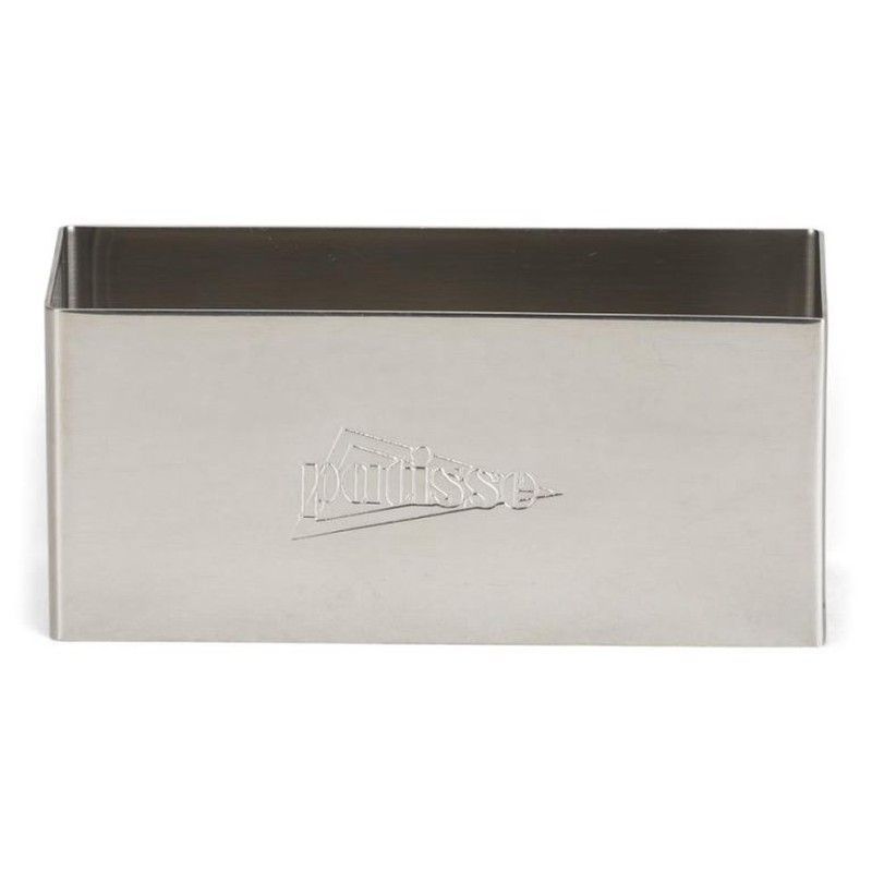 Anillo rectangular inox h.4 cm 9x3,7 cm patisse
