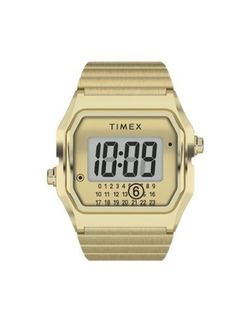 Anillo Reloj Timex Unisex TW2Y50100 Acero Dorado Dígital