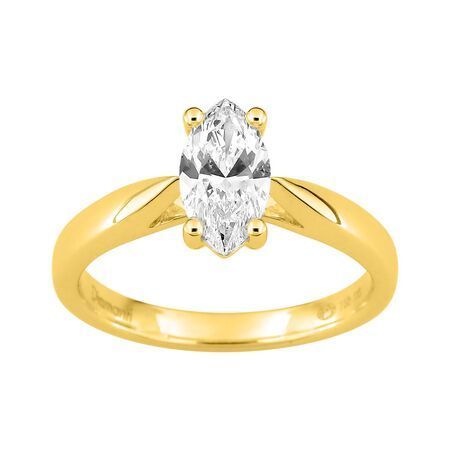 Anillo Solitario Oro 18kts Argyor MRM Mujer (18)DS1119.20 Diamante Laboratorio 1,00ct